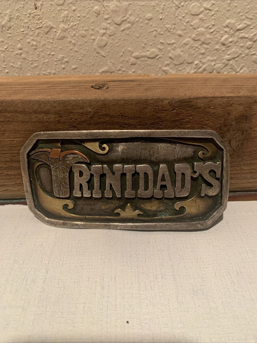 Trinidad’s 4”x2” Brass Belt Buckle